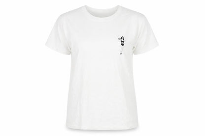 Kintsugi Womens White Polyester Basic T-Shirt Size 14 Round Neck