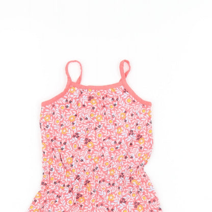 Gap Girls Pink Flecked Cotton Playsuit One-Piece Size 2 Years Pullover