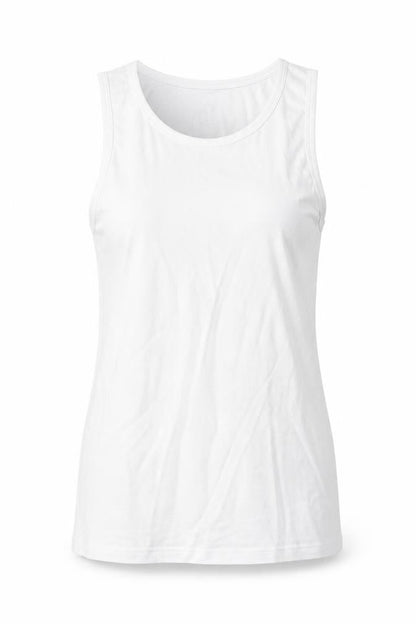 Womens UK Size L Marks and Spencer White Basic Tank