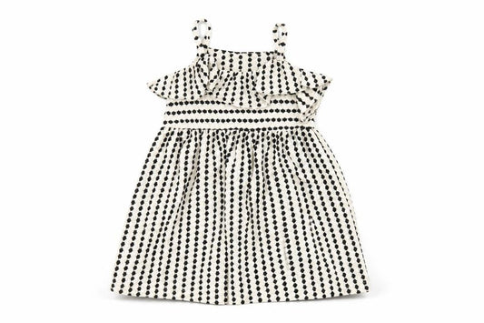 Zara Girls White Striped Cotton A-Line Size 12-18 Months Scoop Neck Pullover