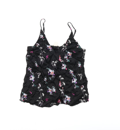 Womens UK Size 6 H&M Black Camisole T-Shirt