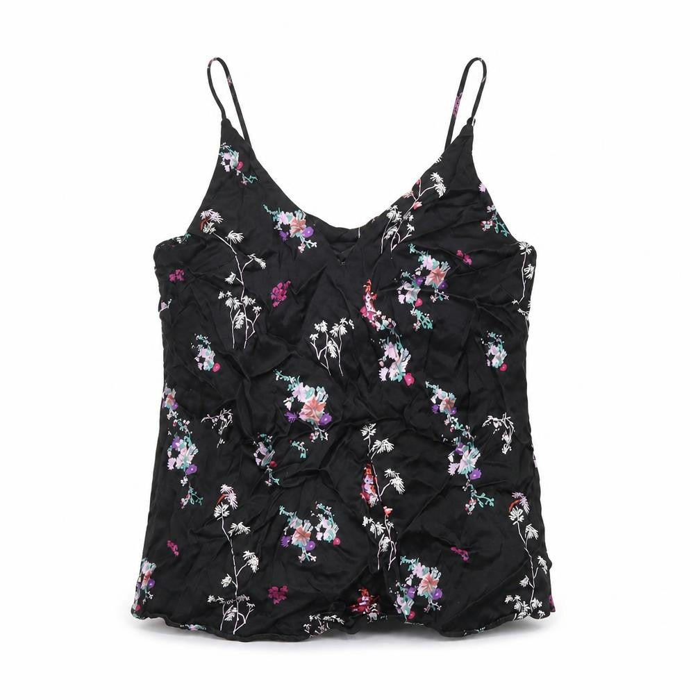 Womens UK Size 6 H&M Black Camisole T-Shirt