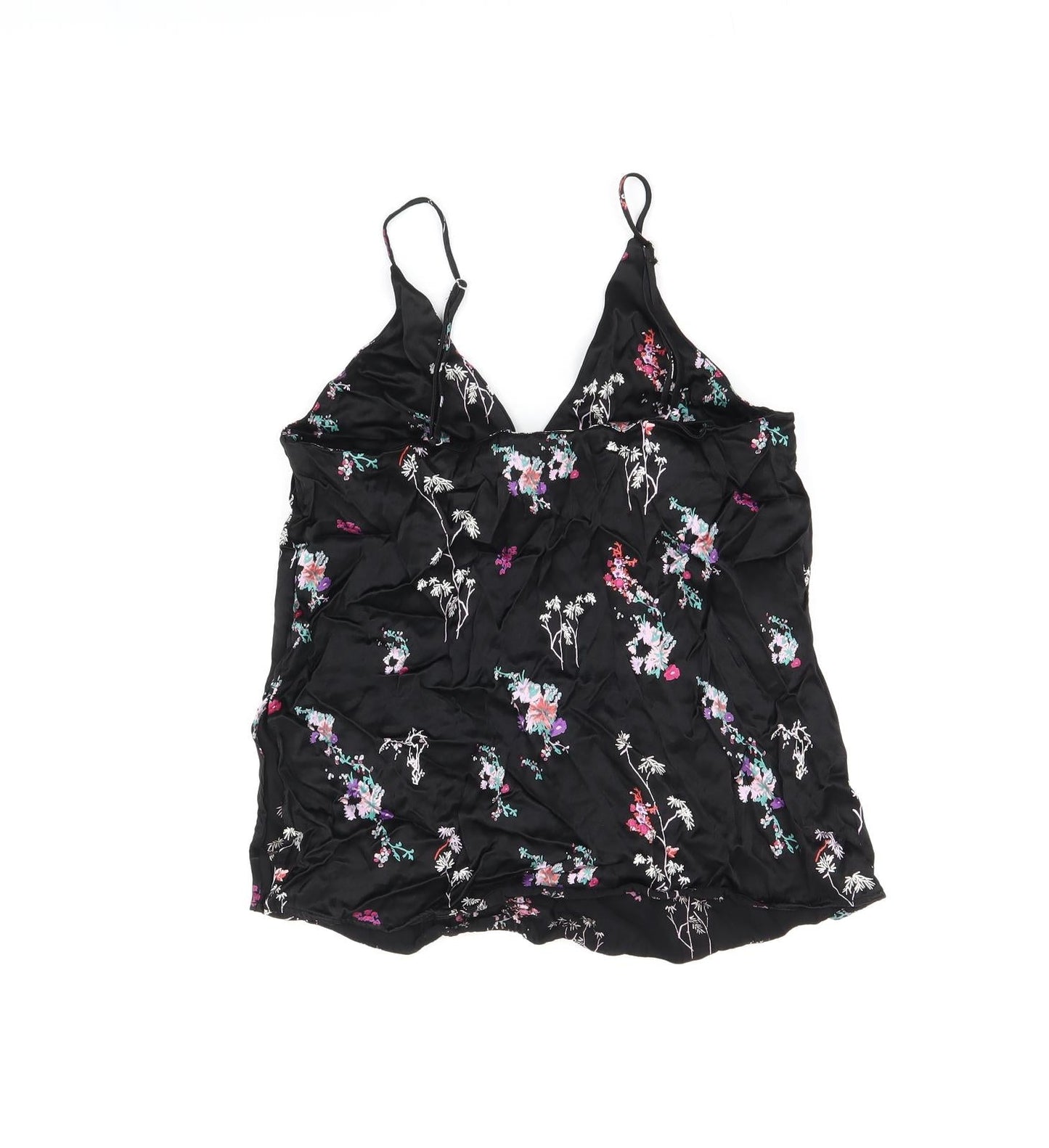 Womens UK Size 6 H&M Black Camisole T-Shirt