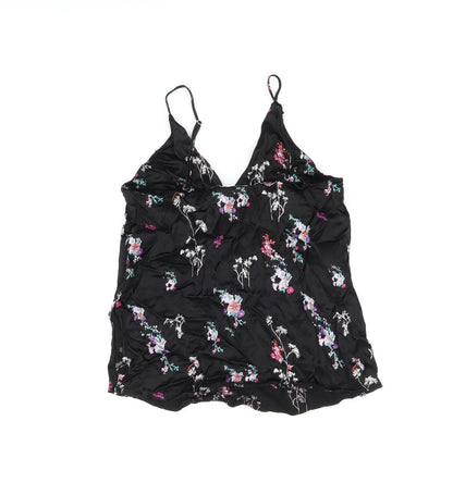 Womens UK Size 6 H&M Black Camisole T-Shirt
