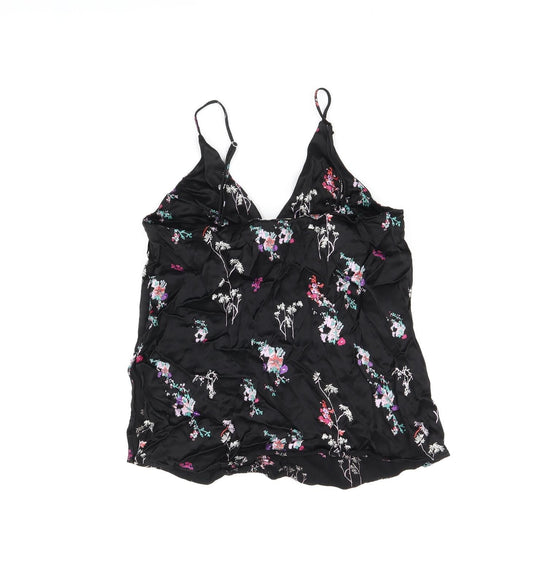 Womens UK Size 6 H&M Black Camisole T-Shirt