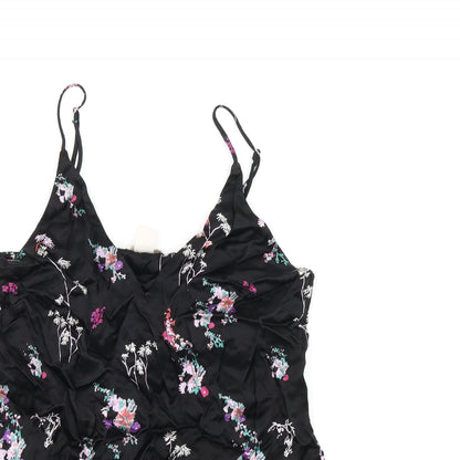 Womens UK Size 6 H&M Black Camisole T-Shirt