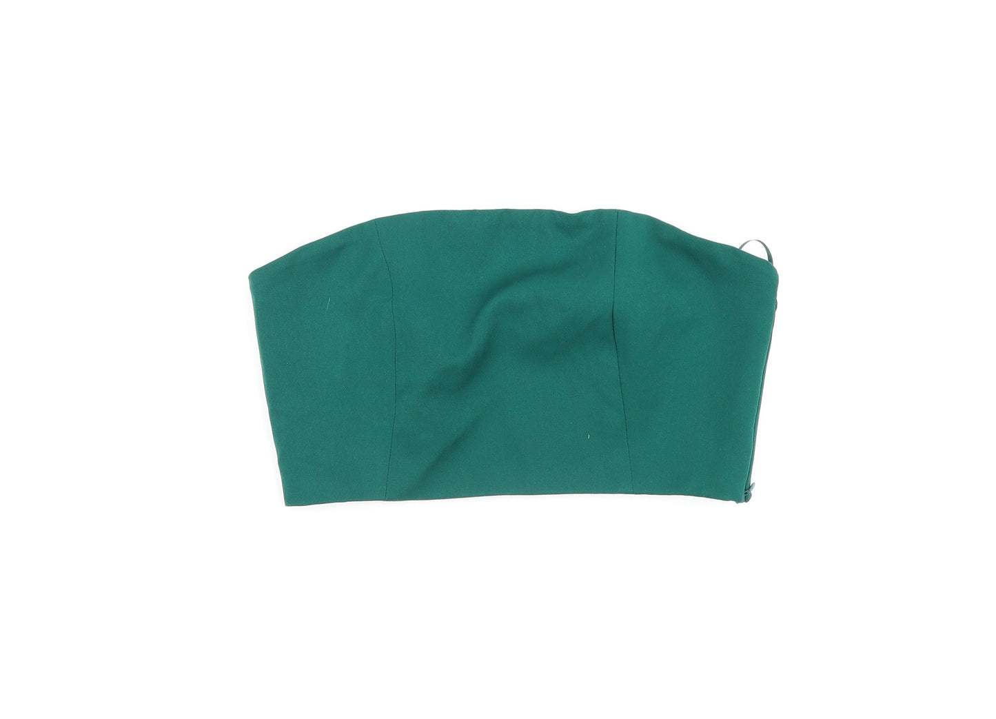 Womens UK Size M Pull&Bear Green Basic T-Shirt