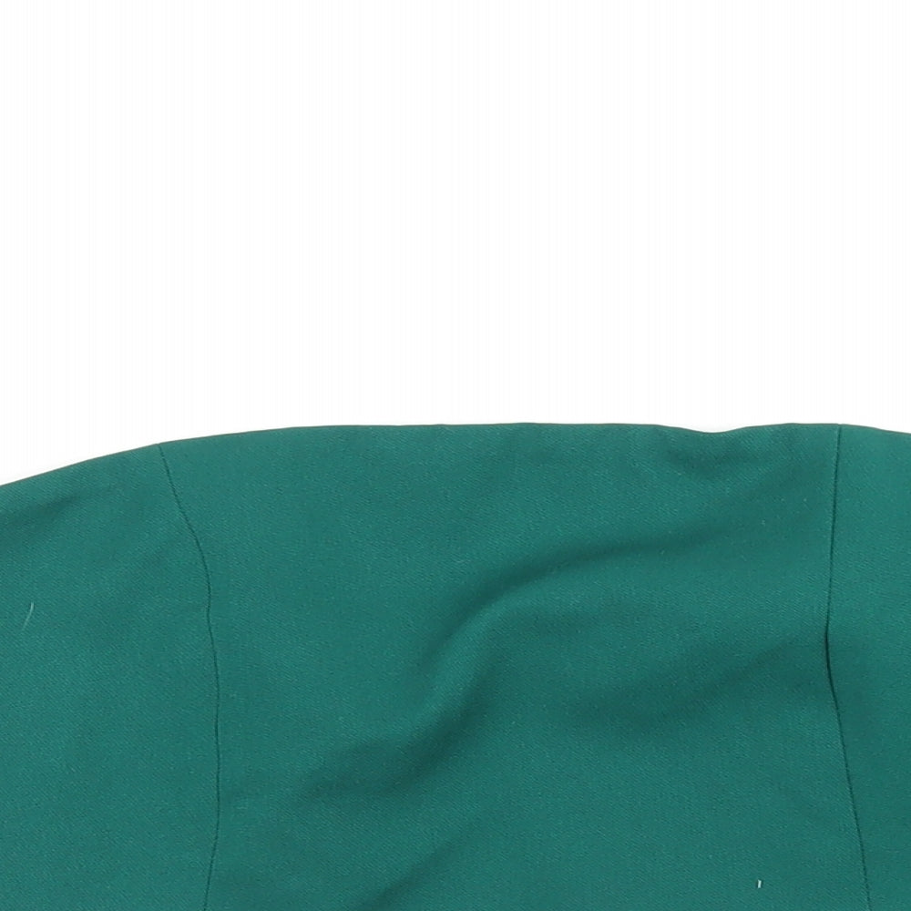 Womens UK Size M Pull&Bear Green Basic T-Shirt
