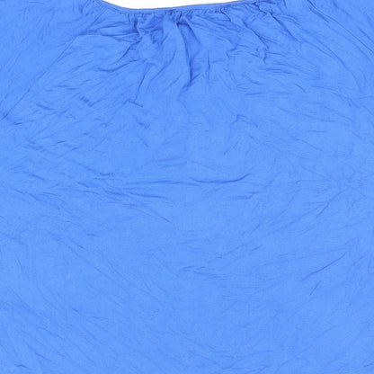 Womens UK Size 12 Marks and Spencer Blue Basic T-Shirt