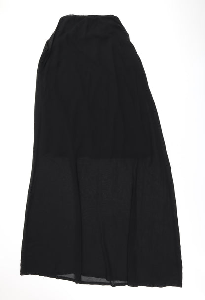 Boohoo Womens Black Polyester Shift Size 10 Round Neck Pullover