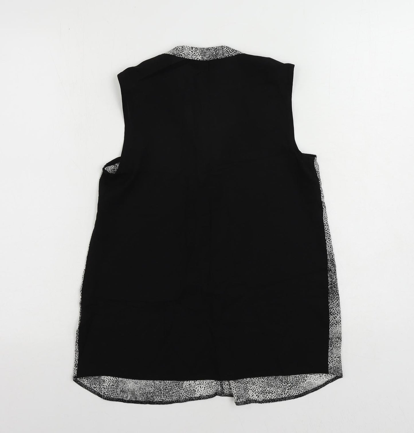 Womens UK Size 6 Dorothy Perkins Black Basic Blouse