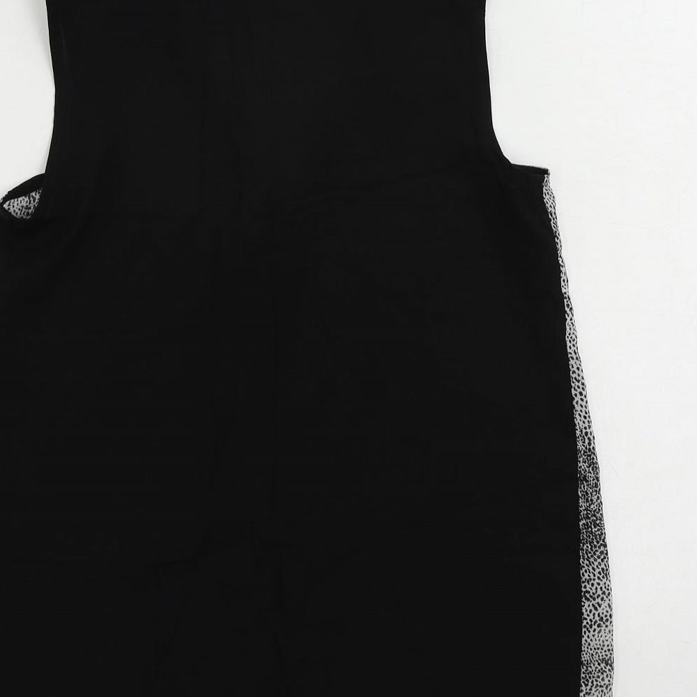 Womens UK Size 6 Dorothy Perkins Black Basic Blouse