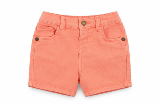 Marks and Spencer Baby Pink Striped Cotton Cropped Trousers Size 6-9 Months Button - Set