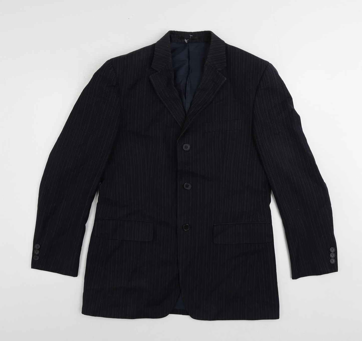 Mens UK Size 38 Burton Regular Blue Suit Jacket