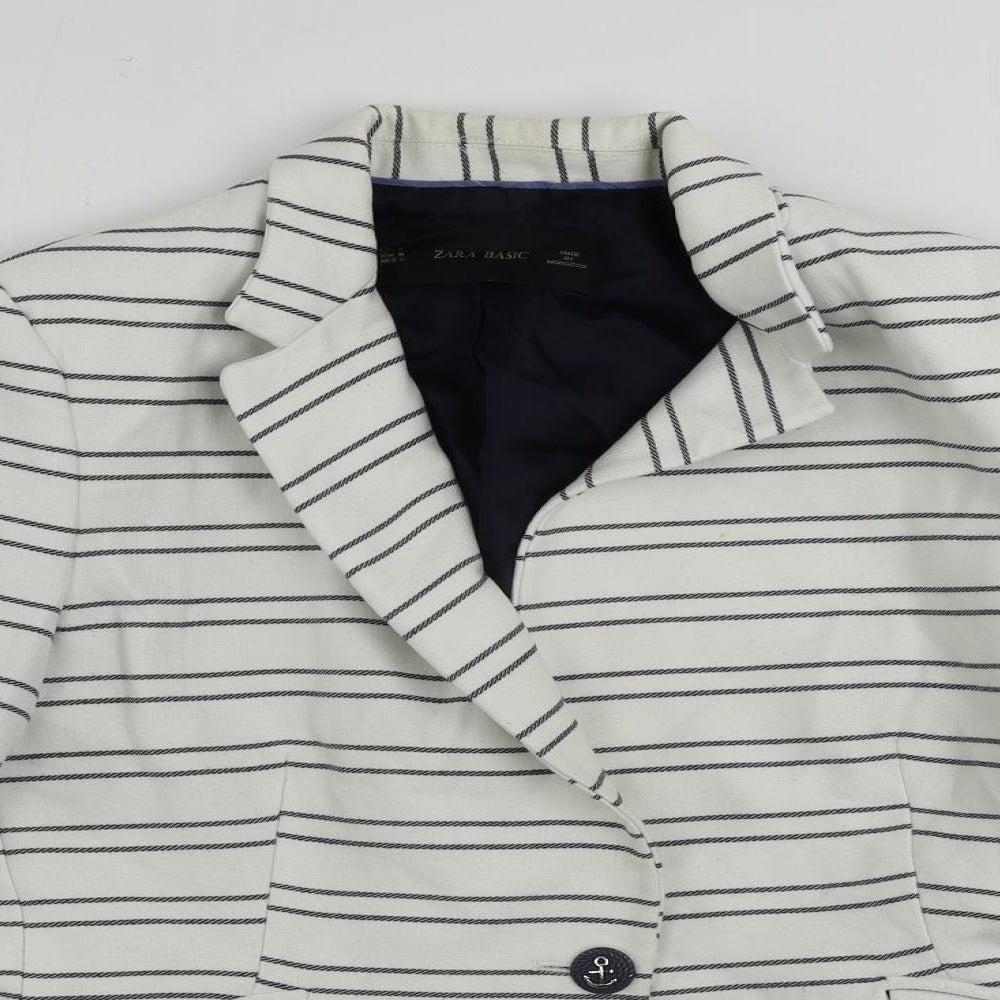 Womens UK Size M Zara White Jacket