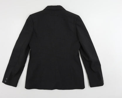 Pilot Womens Grey Jacket Blazer Size 14 Button