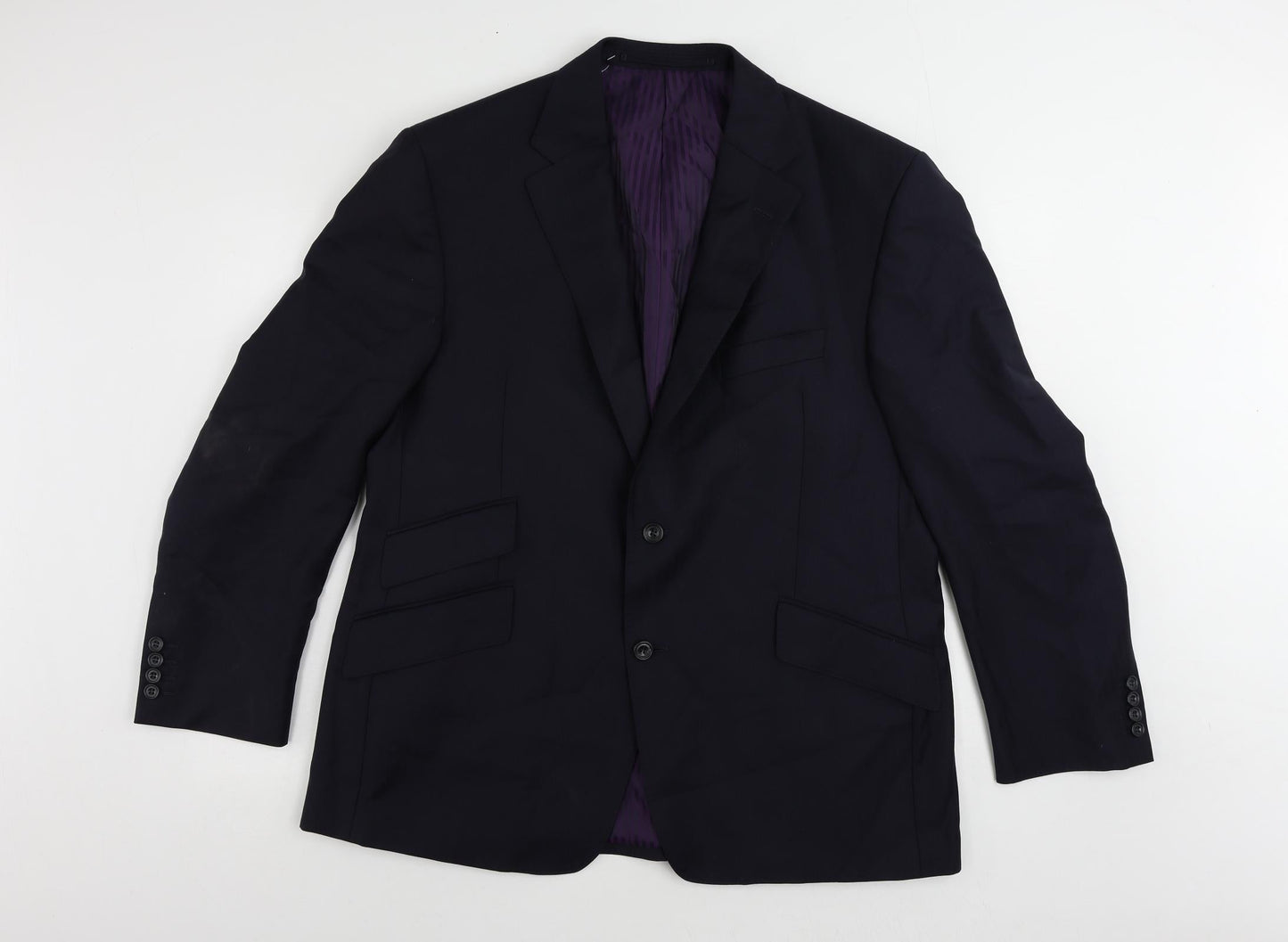 Mens UK Size 44 Marks and Spencer Regular Blue Suit Jacket