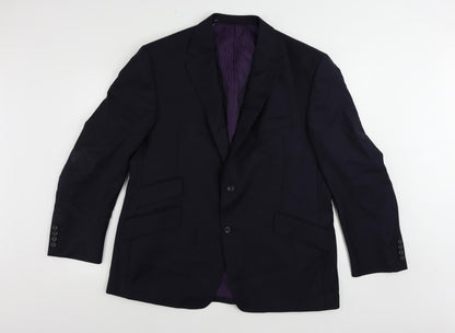 Mens UK Size 44 Marks and Spencer Regular Blue Suit Jacket