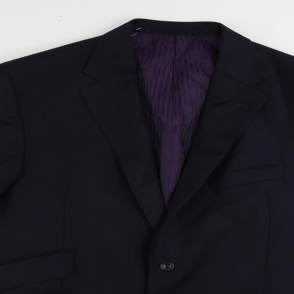 Mens UK Size 44 Marks and Spencer Regular Blue Suit Jacket