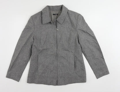 Jake's Womens Grey Jacket Size 14 Zip