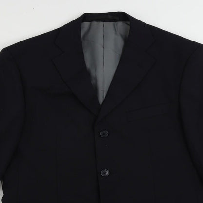 Mens UK Size 38 Marks and Spencer Regular Blue Suit Jacket