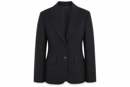 Per Una Womens Grey Jacket Blazer Size 12 Button