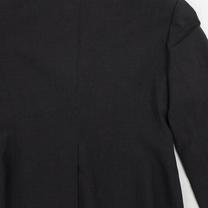 Per Una Womens Grey Jacket Blazer Size 12 Button