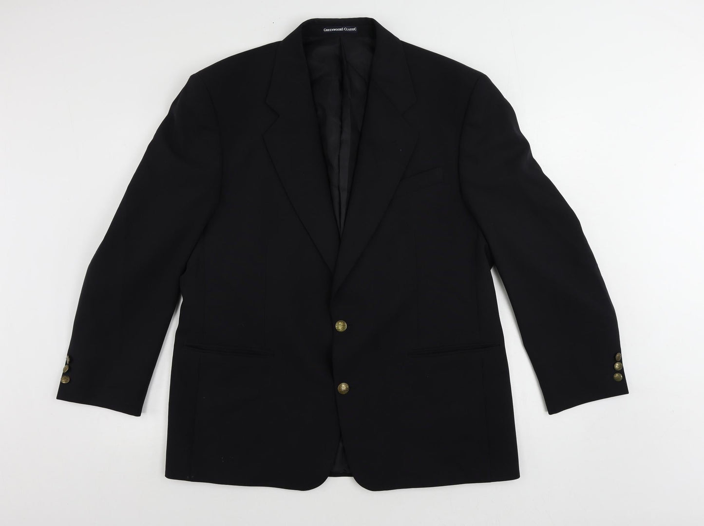 Mens UK Size 42 Greenwoods Regular Blue Suit Jacket
