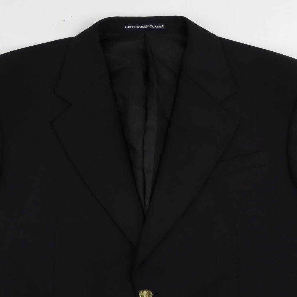 Mens UK Size 42 Greenwoods Regular Blue Suit Jacket
