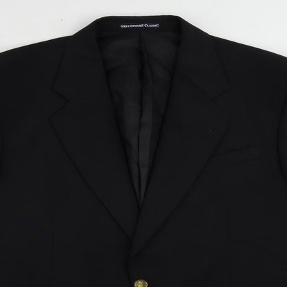 Mens UK Size 42 Greenwoods Regular Blue Suit Jacket