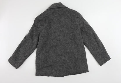 H&M Womens Grey Jacket Size XS Snap