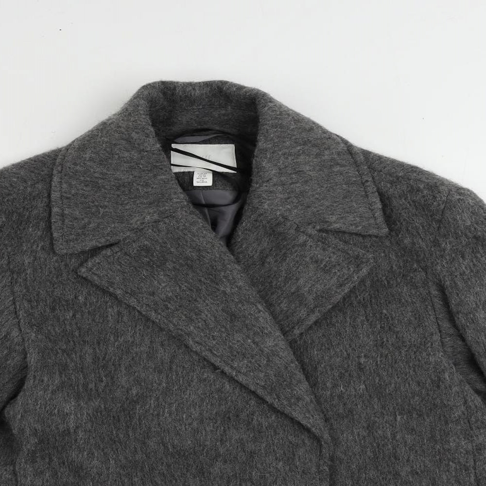 H&M Womens Grey Jacket Size XS Snap