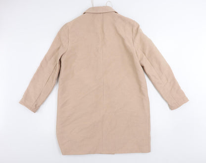 Womens UK Size L Zara Pink Overcoat