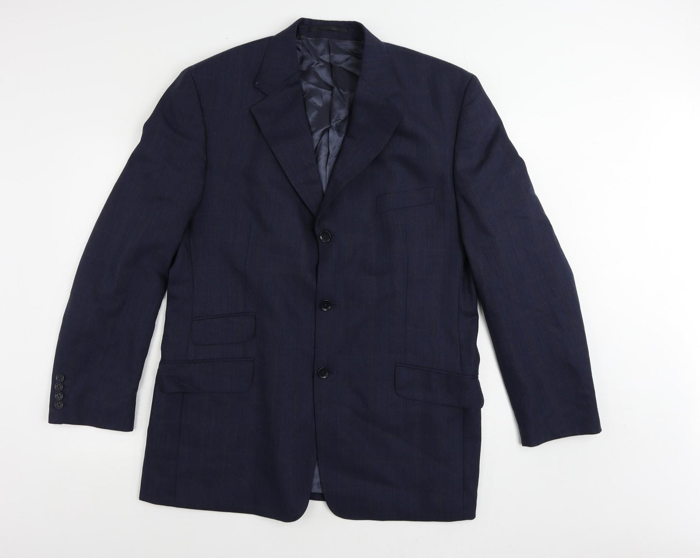 Mens UK Size 44 Racing Green Regular Blue Suit Jacket