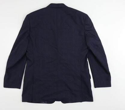 Mens UK Size 44 Racing Green Regular Blue Suit Jacket