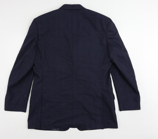 Mens UK Size 44 Racing Green Regular Blue Suit Jacket