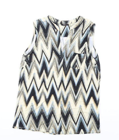 Womens UK Size 10 M&Co Multicoloured Camisole Tank