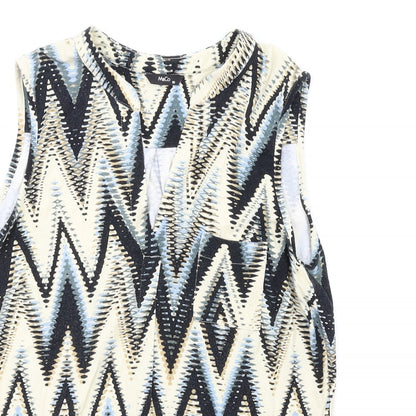 Womens UK Size 10 M&Co Multicoloured Camisole Tank