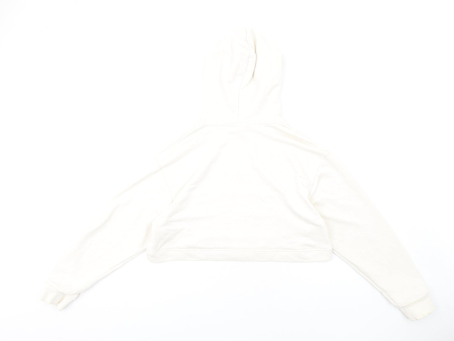 The Couture Club Womens Ivory Cotton Pullover Hoodie Size M Pullover