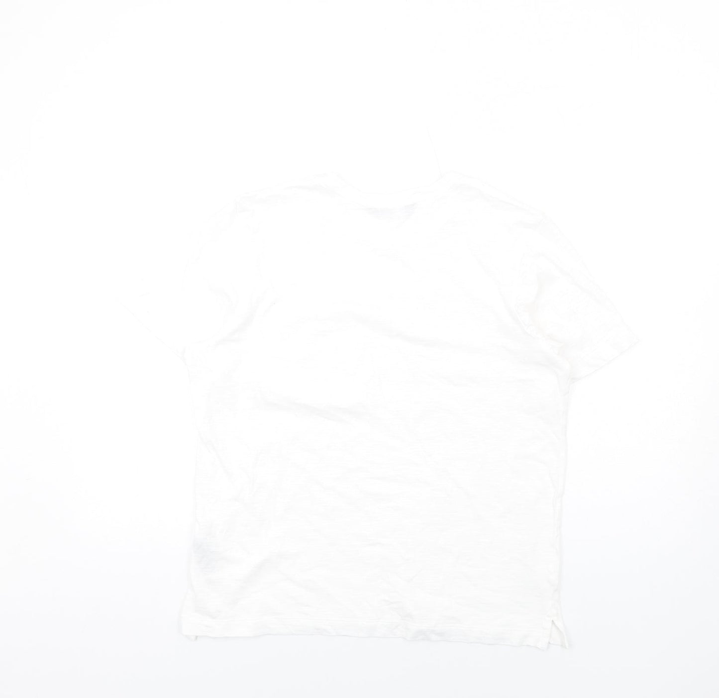 Womens UK Size 12 Marks and Spencer White Camisole T-Shirt