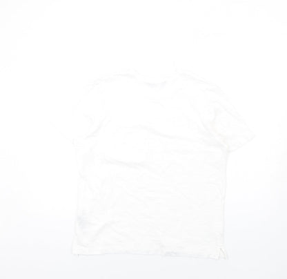 Womens UK Size 12 Marks and Spencer White Camisole T-Shirt