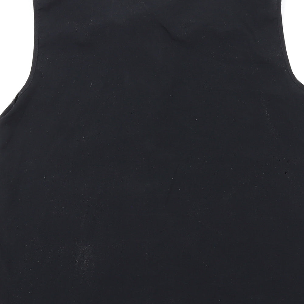 Womens UK Size 14 H&M Black Basic Tank