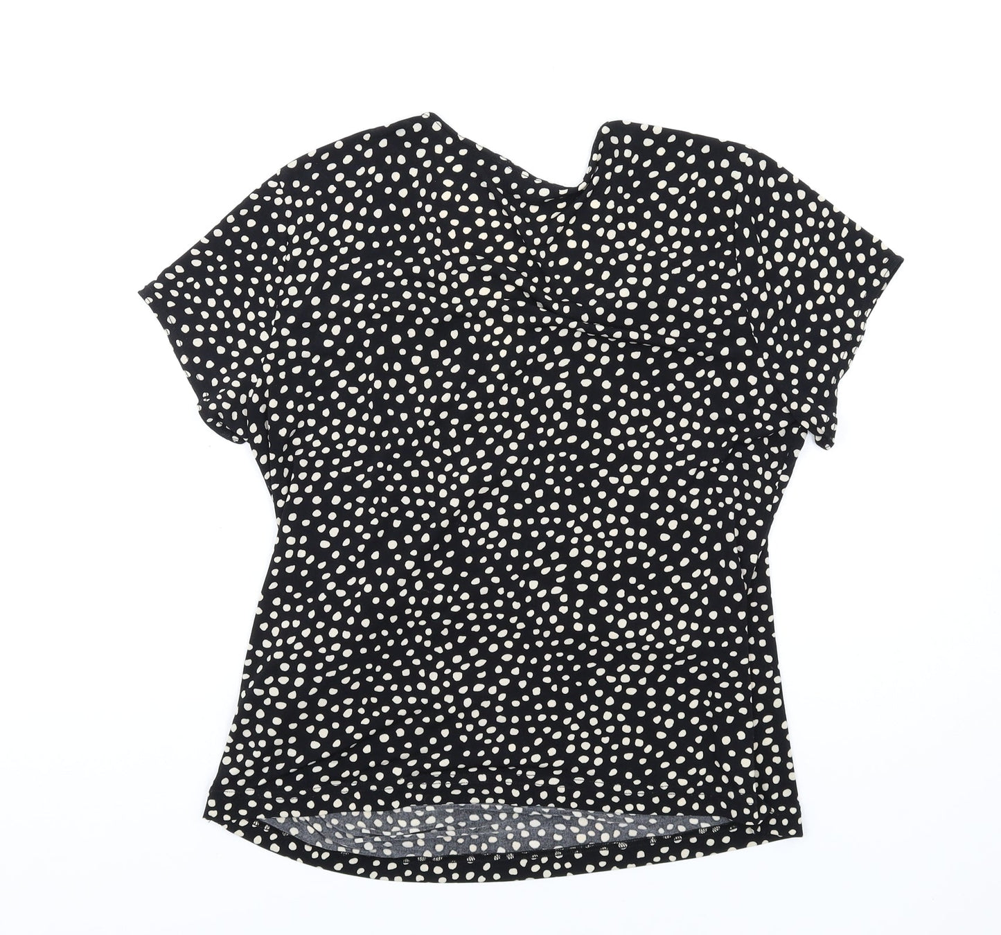 Womens UK Size 14 Joanna Hope Black Basic T-Shirt
