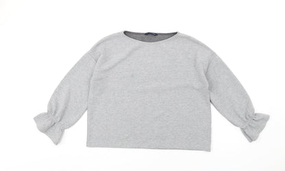 Womens UK Size S French Connection Grey Pullover Sweatshirt