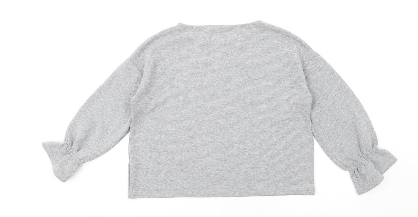 Womens UK Size S French Connection Grey Pullover Sweatshirt