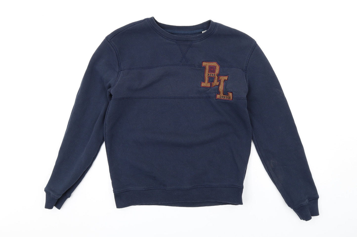 Rose London Womens Blue Cotton Pullover Sweatshirt Size S Pullover