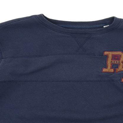 Rose London Womens Blue Cotton Pullover Sweatshirt Size S Pullover
