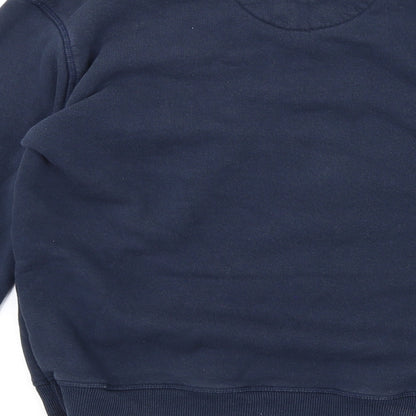 Rose London Womens Blue Cotton Pullover Sweatshirt Size S Pullover