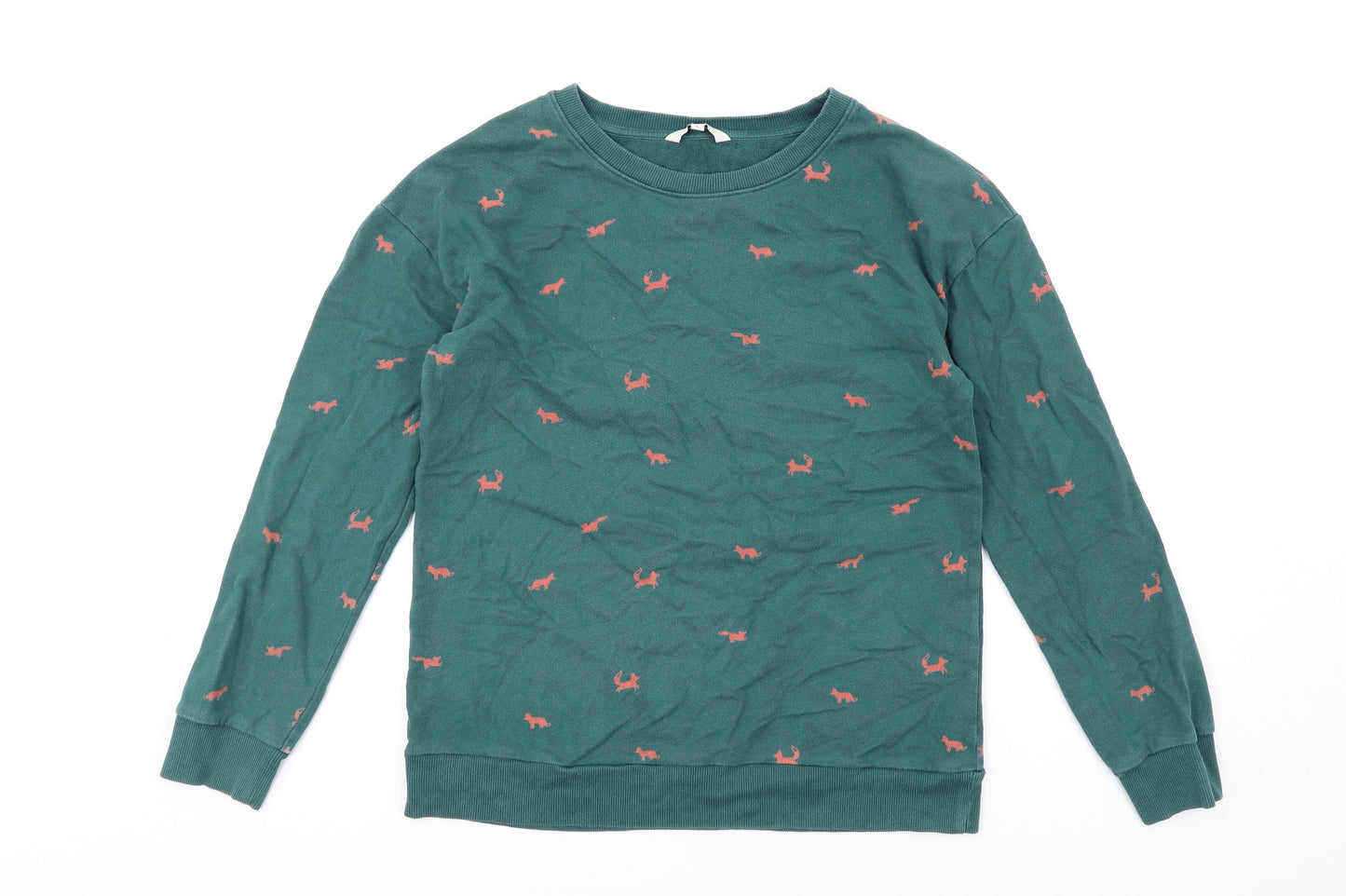 Womens UK Size S NEXT Green Pullover Sweatshirt