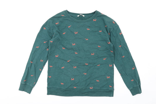 Womens UK Size S NEXT Green Pullover Sweatshirt